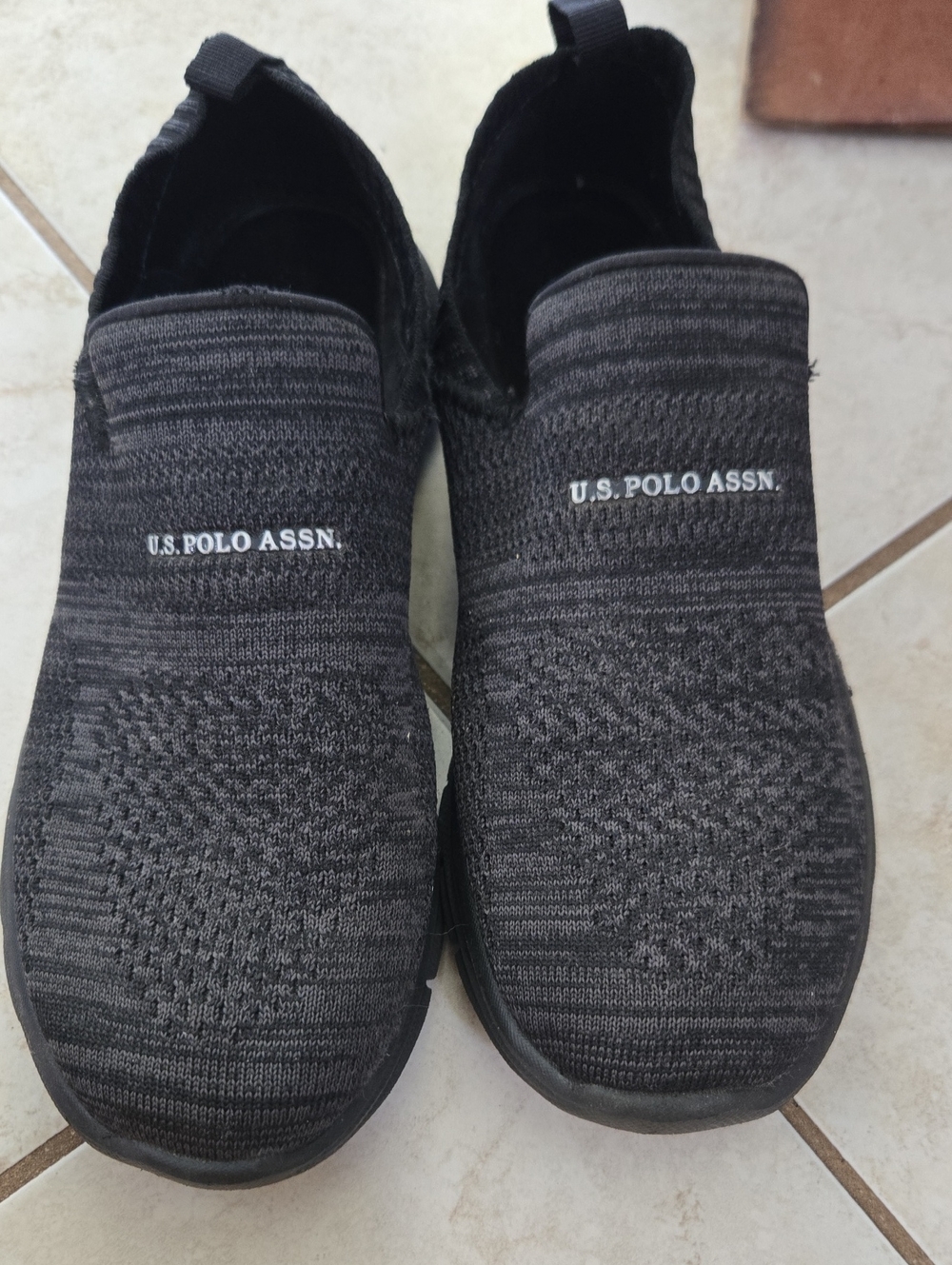 U.S. Polo Assn. Women's Slip-On Knit Sneakers - Black